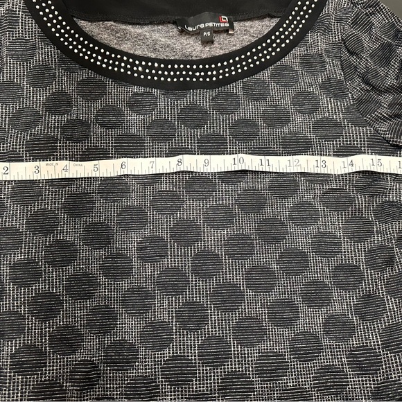 Laura petite retro style polka dot black and white - Picture 3 of 6